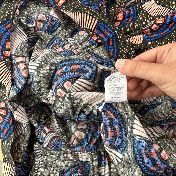 Ulla Johnson Juniper Dress Midi Floral Puff-Sleeve Cotton size 0 bohemian - Picture 8 of 9